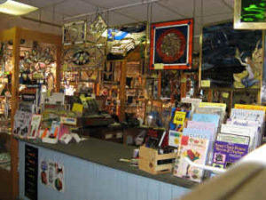 Stained glass windows, books, tools and supplies